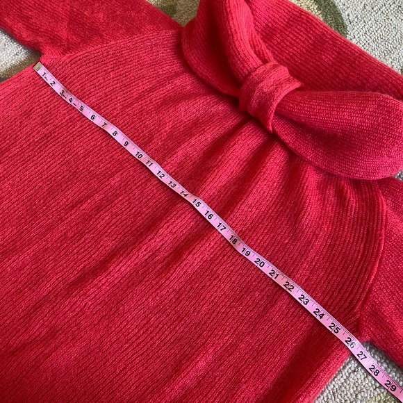 Lil pour l'Autre I Vintage Tricot Coral Red Mohair Sweater - Picture 5 of 16